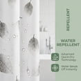 thumbnail image 4 of REGALWOVEN Printed Shower Curtain ,Waterproof PEVA Bath Shower Curtain Sets with 12 Hooks for Bathroom Decor Leaves 71"W x 71"L, 4 of 7