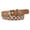 Umber, variant on Women's Faux Leather Belt Buckle Adjustable Belts Metal Buckle Studded Casual Steampunk Rockstar White X-Small-Large