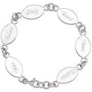 Family Jewelry Personalized Mother's Sterling Silver Name Bracelet