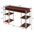 thumbnail image 6 of Convenience Concepts Designs2Go No-Tools Student Desk in Cherry Wood Finish, 6 of 7