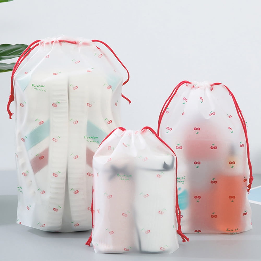 3 Pieces Translucent Shoes Bags for Travel Storage Packing Large Clear