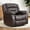 Brown-PU, variant on Ebello Power Recliner Chair, Soft PU Leather Power Recliners with Padded Backrest, Overstuffed Heavy Duty Reclining Sofa for Living Room Bedroom, Beige