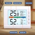thumbnail image 1 of YAOMOBB Smart Alarm Clock LCD Digital Alarm Clock Easy Read Humidity Temperature Display Multifunction Hygrometer Desktop Clock Birthday Gift, 1 of 7