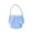 Blue, variant on Penmahua Easter Rabbit Ears Storage Basket Grey Corduroy Soft Plush Handheld Tote For Kids Egg Hunt Candy 9.06X8.86 Inch