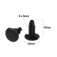 thumbnail image 2 of Unique Bargains 24 Pcs Black Plastic Rivets Retainer Clip 4mm x 5mm x 12mm for Car Bumper Fender, 2 of 2