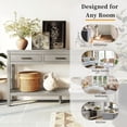 thumbnail image 4 of Harper & Bright Designs Rustic Console Table with Drawer, Contemporary Long Sofa Table Entryway Table with Shelf, Entrance Table for Entryway Hallway Living Room, Gray, 4 of 15