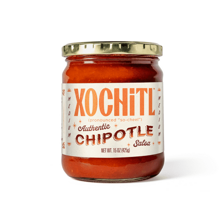 Xochitl Medium Chipotle Salsa, 15 oz Jar, Shelf-Stable