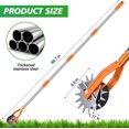 thumbnail image 4 of Wheel Rotary Edger Lawn Tool, Sidewalk 66.7Inch Manual Lawn Edger, Grass Edge Trimmer, Adjustable Stainless Steel Handle with Cushion Grip,Soil,Garden and Yard Tool,Orange, 4 of 4