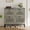 Gray, variant on Accreate 4 Flip Drawer Shoe Cabinet with Adjustable Shelves, Hidden Shoe Organizer with Large Capacity, Freestanding Wooden Shoe Rack for Entryway, Hallway, Living Room