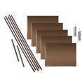 thumbnail image 1 of FASÄDE Rib Decorative Vinyl Backsplash 15 sq ft Kit in Oil Rubbed Bronze, 1 of 6