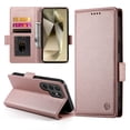 thumbnail image 6 of Designed for Samsung Galaxy S24 Ultra Wallet Case, with Card Slots Strong Magnetic Closure PU Leather Flip Fold Shockproof Kickstand Durable Purse Flip Case for Samsung Galaxy S24 Ultra - Rosegold, 6 of 7