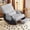 Gray, variant on Primy Nursery Rocking Chair, Low-Seat Glider Chair, Upholstered Rocking Accent Chair Recliner with Side Pocket and Foot Rest for Mom Nursery Living Room Bedroom