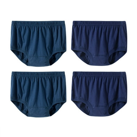 Ashirexll Womens Underwear Plus Size Sleep Shorts for Elderly Women Plus Size Cotton Panties Casual Loose Elastic Waist Shorts Navy A XXL