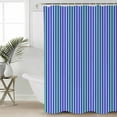thumbnail image 2 of 60x72 Inch Shower Curtains for Bathroom Violet Color Fabric Bath Curtain Decor Geometric Green Vertical Striped Modern Waterproof Restroom Curtains Shower Set Accessories with 12 Hooks 60 Inch, 2 of 6