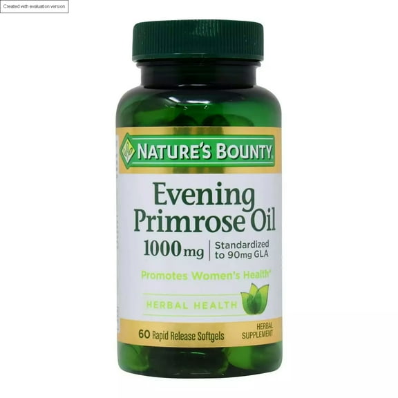 Natures Bounty Evening Primrose Oil - 1,000 Mg - 60 Rapid Release Softgels