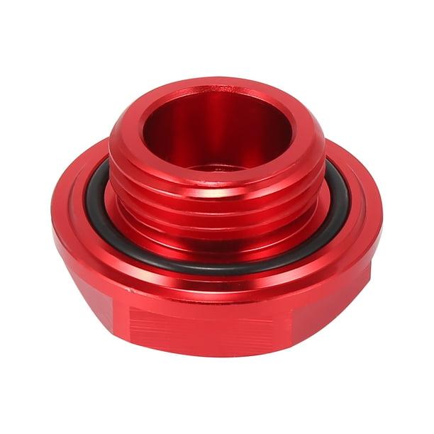 X AUTOHAUX Red Aluminum Alloy Gas Engine Oil Filler Cap Plug Cover For Toyota TRD Highlander RAV4 Yaris Camry Corolla Tacoma Land Cruiser