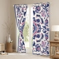 thumbnail image 3 of Feelyou Hippie Western Damask Curtains Pack of 2 (42x84 Each) for Women, Blue Pink Bohemian Curtains Blackout, Tribal Flower Bedroom Curtains, Blackout Curtains Room Decor, 3 of 6
