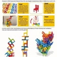 thumbnail image 2 of Height 2.36 Inch Stack Chair, Educational Toys, Building Blocks Stack Chair, Parent-child Gathering Interactive Toys, Multiple Chair Shapes Random, 24 Pieces, Christmas Gift, 2 of 5