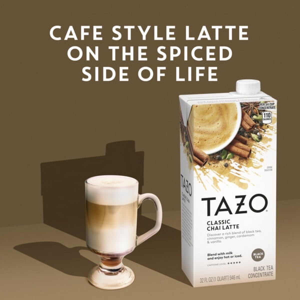 TAZO Classic Chai Latte Iced Tea Concentrate, Black Tea, 32 oz Carton - image 4 of 10