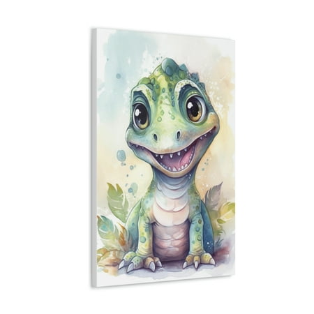 

Watercolor T-Rex Painting 4 - Nursery Collection - Bedtime Stories