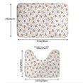 thumbnail image 3 of Honeii Labrador Retriever Dog Pattern Bathroom Anti-Skid Pad Bathroom Mat Vintage Seamless Pattern Not-Slip Toilet Rug Set, 3 of 6