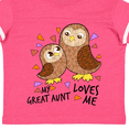 thumbnail image 4 of Inktastic My Great Aunt Loves Me- cute owl family Boys or Girls Toddler T-Shirt, 4 of 5