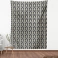 thumbnail image 3 of Ambesonne Damask Fabric by the Yard Upholstery, Victorian Baroque Style, 2 Yards, Charcoal Grey Cream, 3 of 4