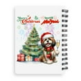 thumbnail image 2 of Merry Christmas and Happy New Year Santa Shih Tzu Holiday Xmas Winter Spiral Bound Journal Lion Dog Lover Gifts 5x7in Spiral Notebook - 00024, 2 of 5