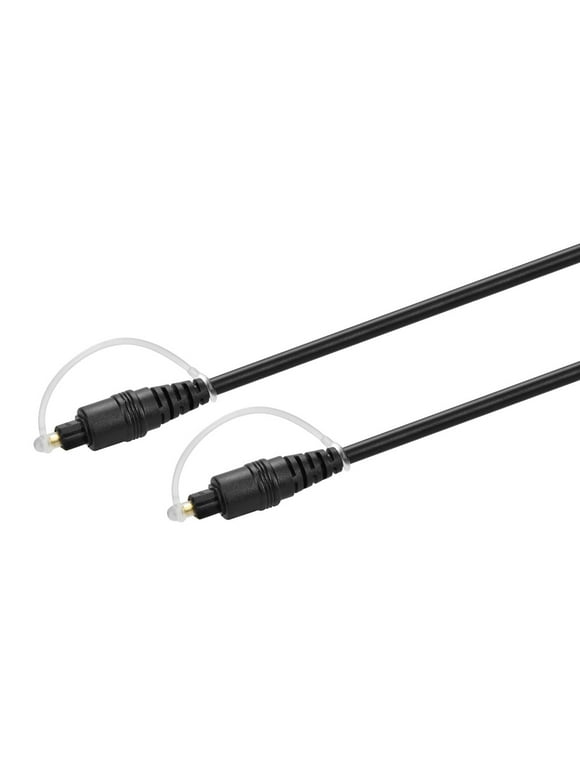 Monoprice Digital Optical Audio Cable - 35 Feet - S/PDIF (Toslink) | Gold Plated Ferrule,Molded Strain Relief