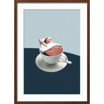 thumbnail image 2 of Art.com Morning rituals Giclee Print by Maarten Leon, Brown Frame Wall Art, 21" x 29", 2 of 4