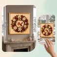 thumbnail image 7 of Christmas Diamond Art Kits for Adults, Golden Framed Pearl Bead Painting Kit, Winter Bird Pine Berry Wreath Textured Sparkling Handmade Decor for Home Office Holiday Use, 7 of 7