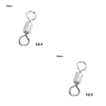 thumbnail image 2 of Toystoory Conector de pesca Flexible rotación de 360 ​​grados resistente al desgaste rodamiento de bolas barril conectores a presión alta diez 2piezas, 2 of 6