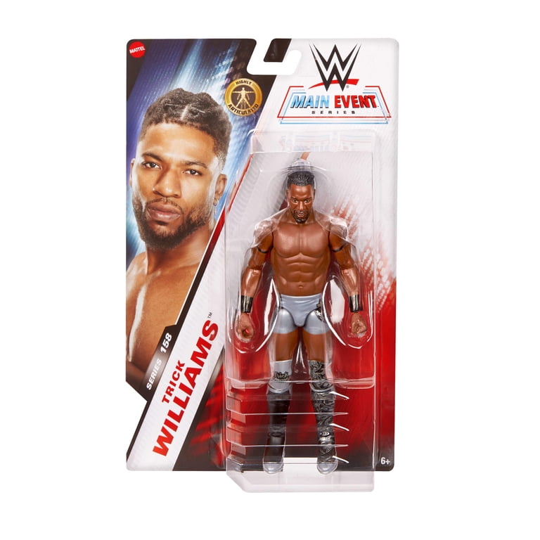 WWE Trick Williams Action Figure, Main Event Series #158, 6-inch