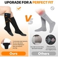 thumbnail image 4 of SAVIOR Heated Socks for Men & Women Battery Socks Powered Thermal Ski Socks Winter Foot Warmer with Temperature Control Long Socks for Skiing Hiking Hunting Motorcycling Riding, 4 of 8