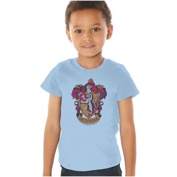 Harry Potter Gryffindor 2 Kids T Shirt (2) for Youth Toddler Boys and Girls, Light Blue