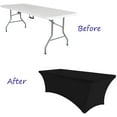 thumbnail image 3 of Nappe de Table Extensible pour Table de 8 Pieds, Nappe de Cocktail pour Fête Buffet de Mariage Lavable en Machine96 * 30 * 30 * 30 Pouces, 3 of 7