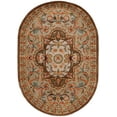thumbnail image 3 of SAFAVIEH Classic Kirsteen Oriental Wool Area Rug, Beige/Olive, 4'6" x 6'6" Oval, 3 of 14
