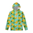 thumbnail image 4 of Sudadera con capucha con estampado de frutas tropicales y plátanos para hombre, sudadera con capucha con estampado 3D colorido, informal, de manga larga, para niños, 4 of 5