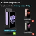 thumbnail image 2 of for Samsung Galaxy Z Flip 4 Camera Lens Protector, 9H Tempered Glass Camera Cover Screen Protector Metal Individual Ring for Samsung Galaxy Z Flip 4 5G 6.7",Silver, 2 of 6