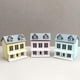 thumbnail image 4 of 3-piece mini furniture set for dolls to play in a small house with pink walls and gray roofs, cute pocket villas, 3D architectural three-dimensional p, 4 of 4