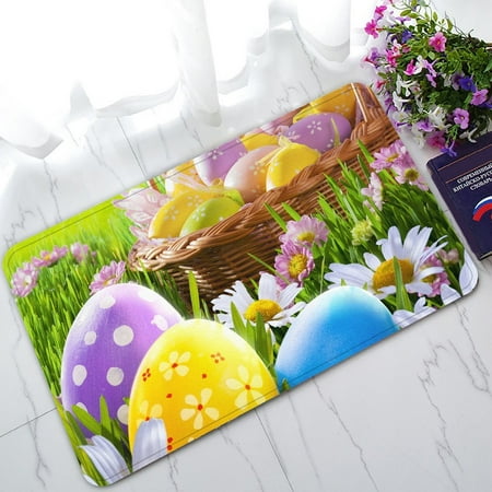 - GCKG Happy Easter Non-Slip Doormat Indoor/Outdoor/Bathroom Doormat 30 x 18 Inches