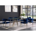 thumbnail image 6 of Meridian Furniture Madelyn Navy Velvet Dining Chair (Set of 2), 6 of 6