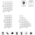 thumbnail image 3 of Wire Cube Storage, 16-Cube Organizer Metal Grids Storage, Storage Bins Shelving, Modular Bookshelf Shelves, DIY Closet Cabinet Ideal for Bedroom, Office 48.4”L x 12.4”W x 48.4”H White, 3 of 13