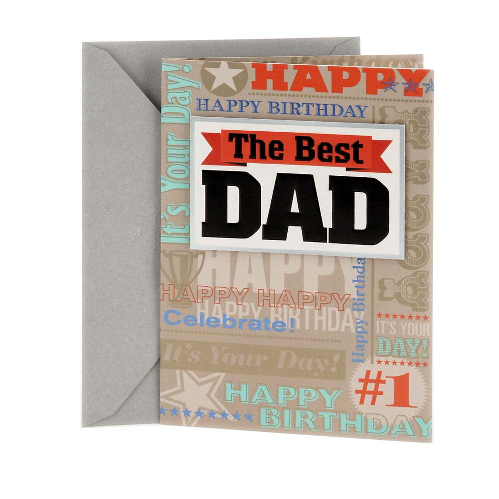 Hallmark Birthday Card to Father (Best Kind of Dad) - Walmart.com ...