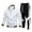 White, variant on Ediodpoh Men's 2025 Sweat Suit 2 Piece Outfit Casual Contrast Sports Jogging Tracksuits Set Men's Suits Green XL