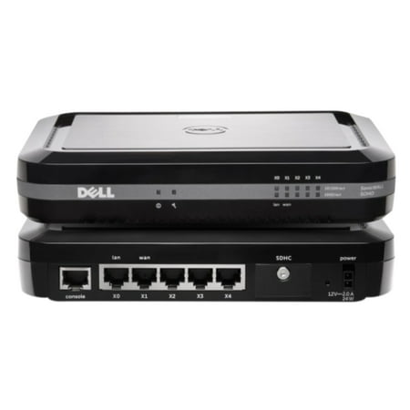 DELL SonicWALL SOHO Firewall Appliance - 2x400MHz cores, 5x1GbE interfaces, 512MB RAM, 32MB Flash (Hardware (Best Small Business Hardware Firewall 2019)