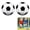 2PCS, variant on Size 5 Soccer Ball with Pump, Classic Black & White Training Football, 27 Inch Standard for Adults Kids, Outdoor Indoor Match Practice Pump Included