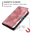 thumbnail image 4 of Funda tipo billetera con tótem en relieve y ranuras para tarjetas para iPhone 16, 15, 14, 13, 12, 11 Pro Max, 13 Pro, X, XR, 7, 8 Plus, funda de cuero con tapa magnética, 4 of 5