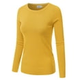 thumbnail image 2 of JJ Perfection Women's Long Sleeve Crew Neck Pullover Sweater with Plus Size, 2 of 3