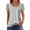 Grey, variant on Womens Puff Short Sleeve Tops Slim Striped Print Square Neck T-Shirts Breathable Soft Work Tee Pullover Outfits Grey XXL